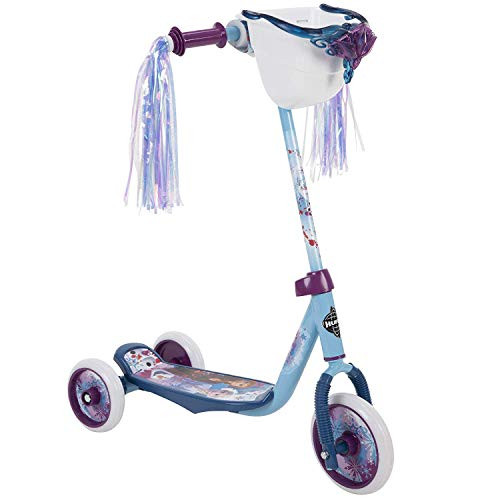 Huffy Disney Frozen 2 Toddler Scooter, Ideal for Ages 3-5, 3 Wheels, Handlebar Basket, Shimmering Streamers, Easy-Balance Scooter, Durable, Safe and Comfortable, Elsa and Anna Graphics | Amazon (US)