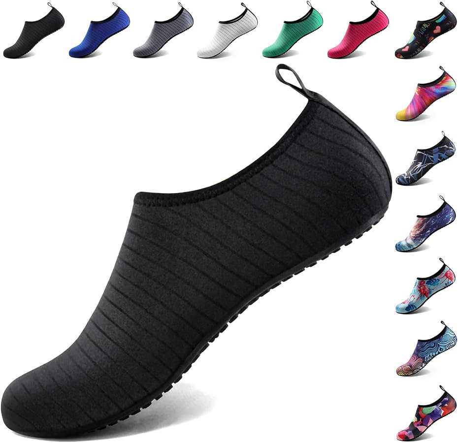 Water Shoes for Women Men Quick-Dry Aqua Socks Swim Beach Outfits Barefoot | Amazon (US)