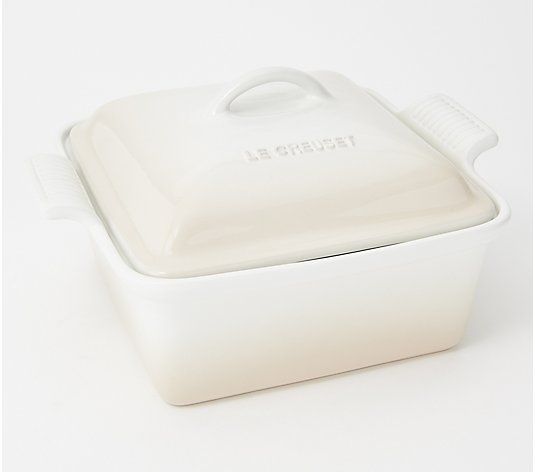 Le Creuset Heritage 4-qt Deep Covered Square Casserole - QVC.com | QVC