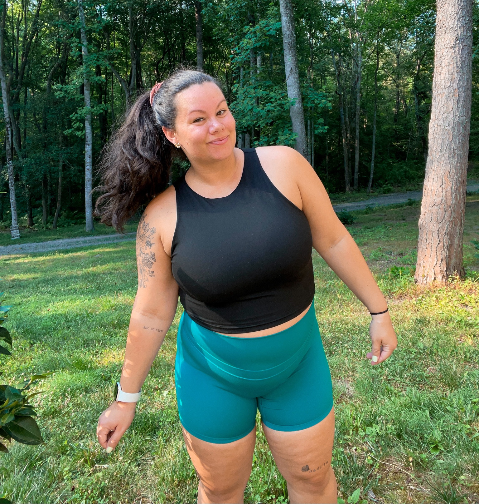 comfy workout set 🌟 i wear the black top all the time, not just working out. 

#amazonfind #workout #ootd #fashion

#LTKSeasonal #LTKSummerSales #LTKSaleAlert