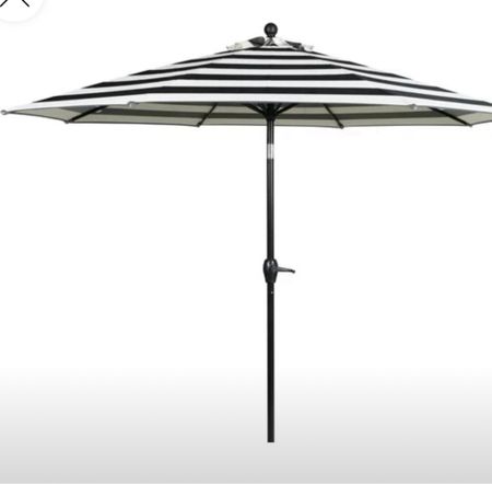 Black and white striped outdoor umbrella 

#LTKSaleAlert #LTKSeasonal