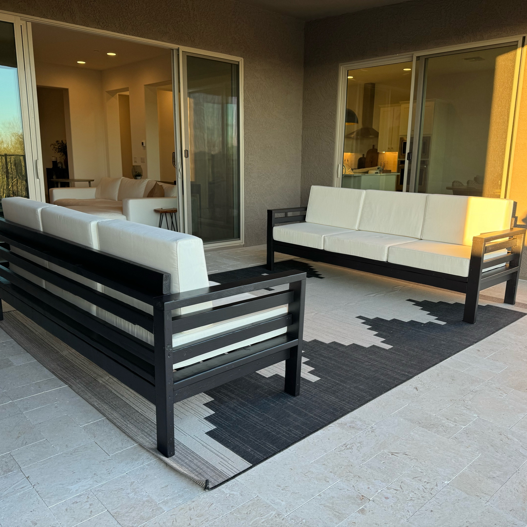 We built DIY Patio furniture out of 2x4s, designed around the World Market Patio cushions. It was such an affordable project. ♥️ 

#patio #outdoor #WorldMarket

#LTKSeasonal #LTKhome #LTKfindsunder100