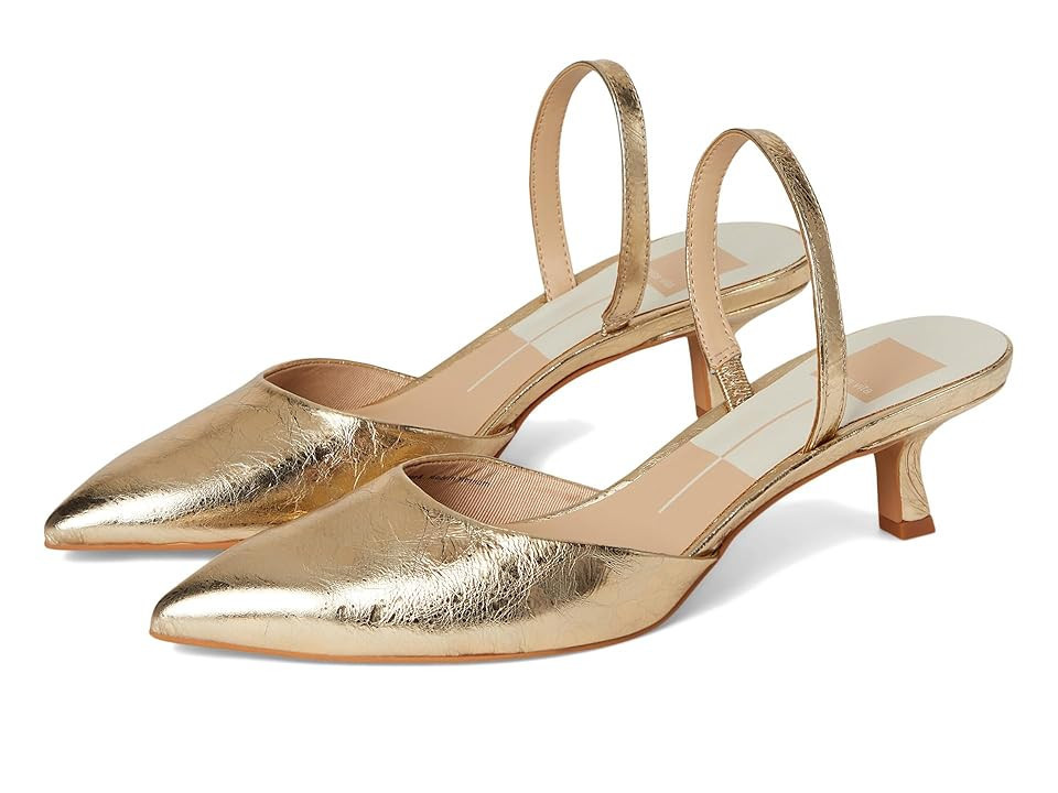 Dolce Vita Corsa High Women's Heels Gold Distressed Leather : 6 M, Rubber | Zappos