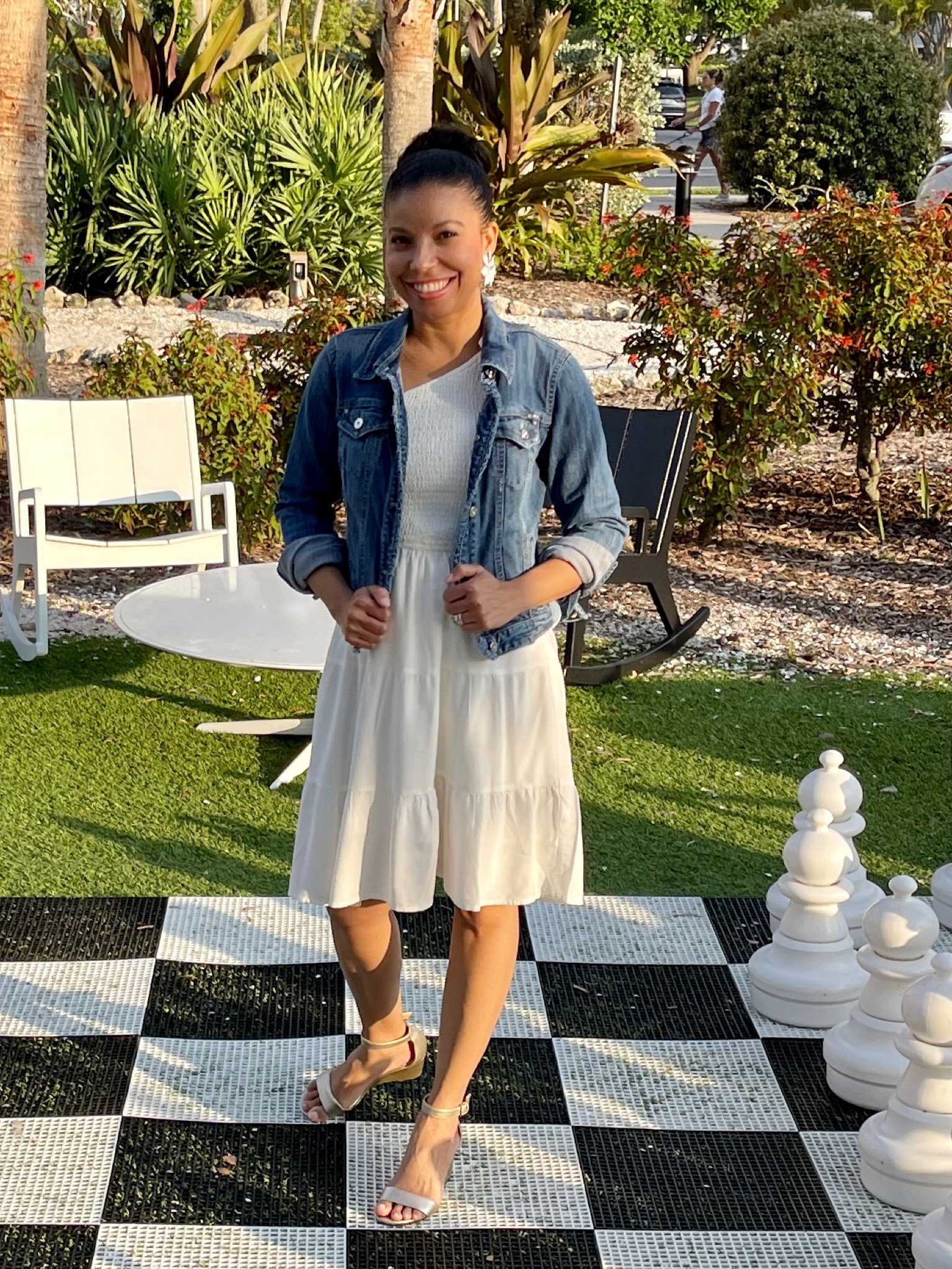 A Little White Dress & Denim Jacket! My pretty white dress is from Amazon, I'm wearing size S. I've had the jean jacket for a very long time, it's from WHBM. I've linked similar ones for you | Concert Outfit | Denim Jacket | Fall Outfit!

#LTKFind #LTKworkwear #LTKstyletip