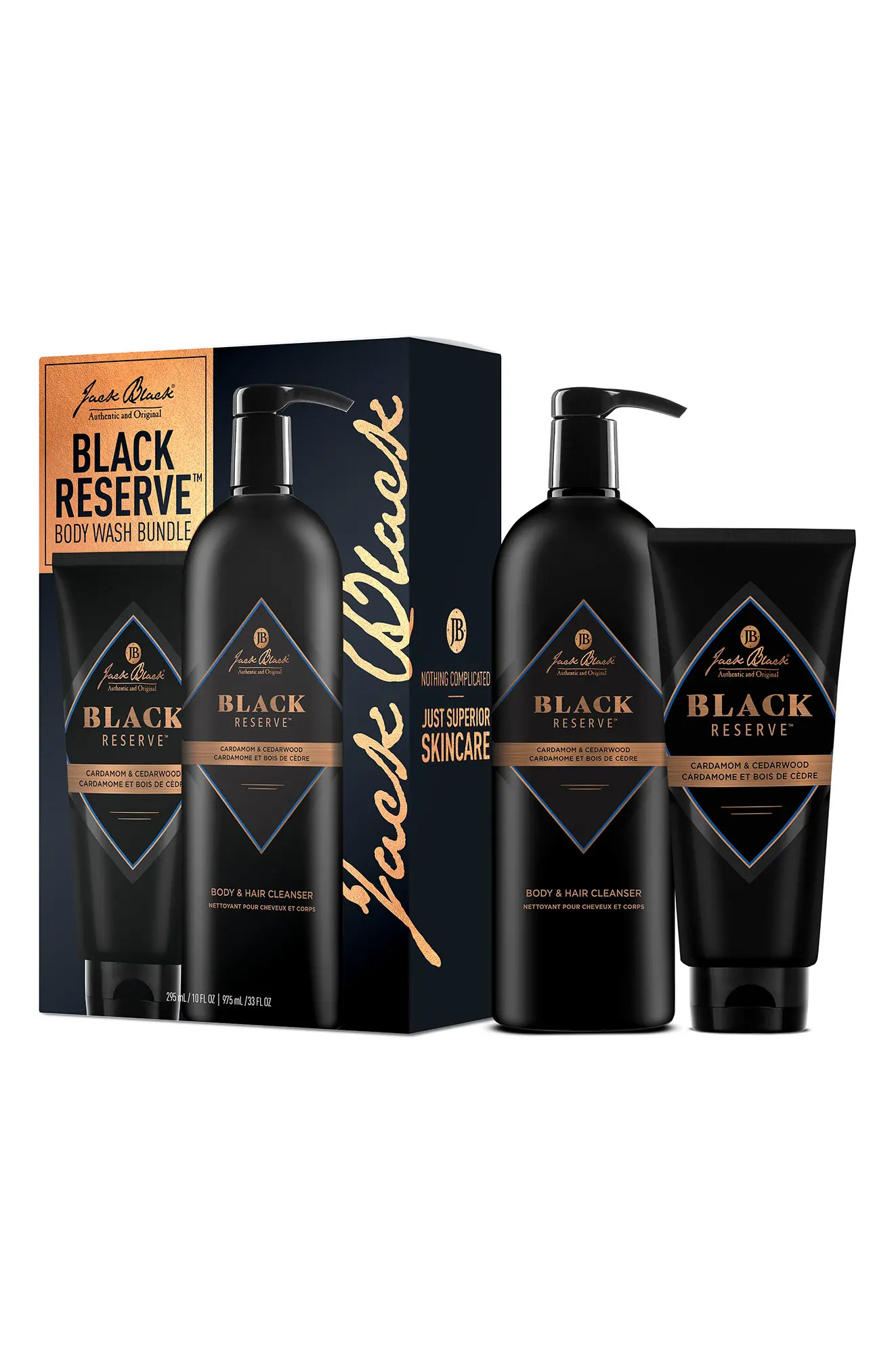 Black Reserve Body & Hair Cleansers Bundle Set $76 Value (Men) | Nordstrom | Nordstrom