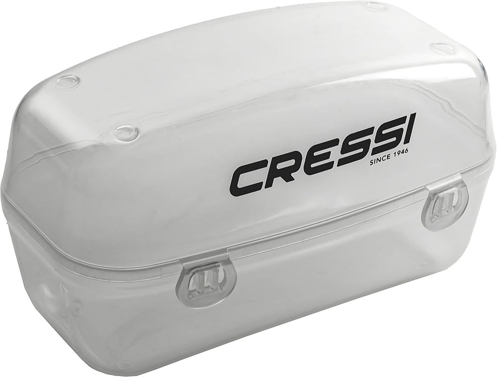 Cressi Protective Box for Masks, Clear, Flip Top | Amazon (US)