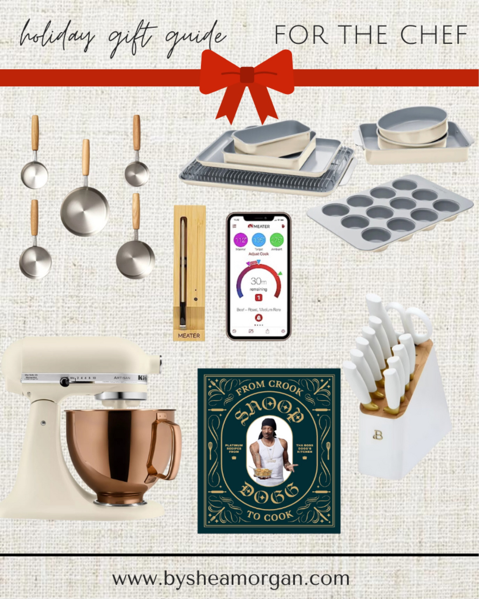 Holiday gift guide tor the chef, gifts for cooks, white knife set 

#LTKGiftGuide