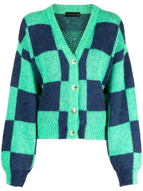 Stine Goya check-print Cardigan - Farfetch | Farfetch Global