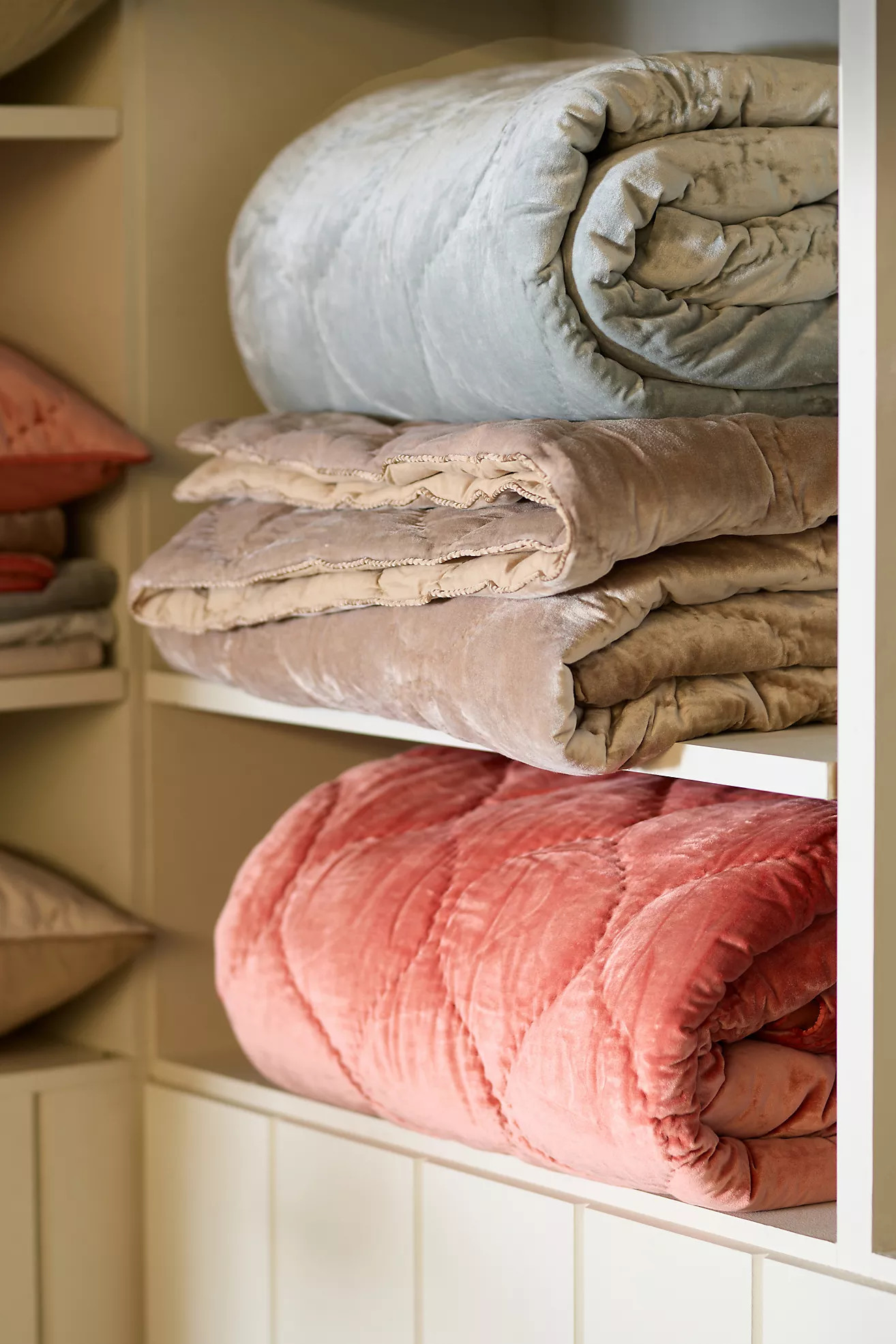 Claire Cotton Velvet Satin Quilt | Anthropologie (US)