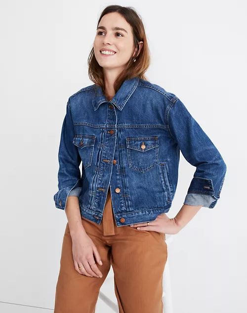 The Boxy-Crop Jean Jacket in Elmwood Wash: Vintage Edition | Madewell