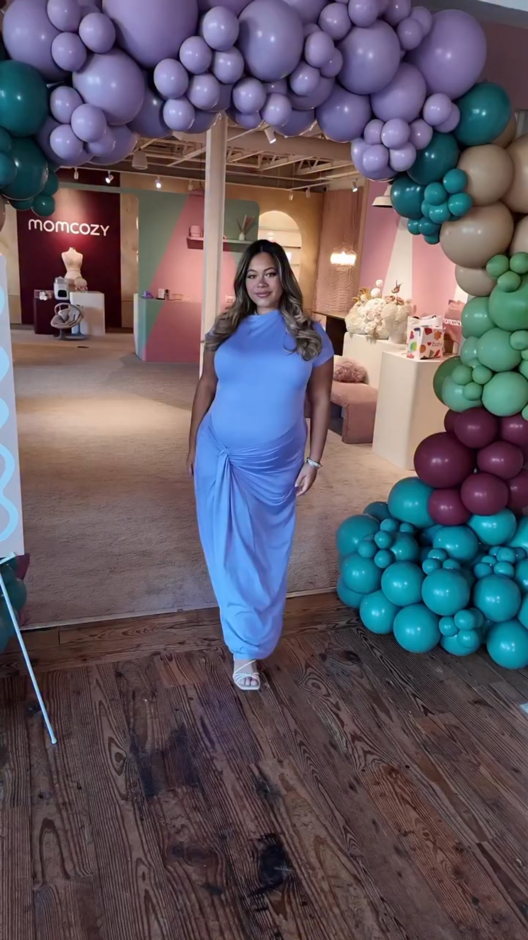 Final baby shower look! Can’t wait to share more!! Links in my ShopMy in bio! 

Thanks @babylist + @momcozy throwing the cutest shower!