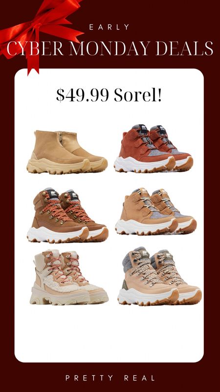 Best price on Sorel boots! High sellout risk. Just $50! Gift idea, gifts for her, teen gift, all weather boots, cute winter boots, Christmas outfit, holiday outfit 

#LTKshoecrush #LTKHoliday #LTKCyberWeek