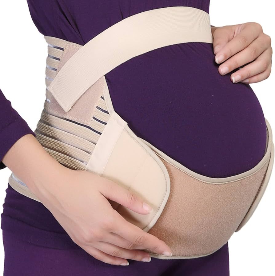 NeoTech Care Pregnancy Support Maternity Belt, Waist/Back/Abdomen Band, Belly Brace, Beige, Size ... | Amazon (US)