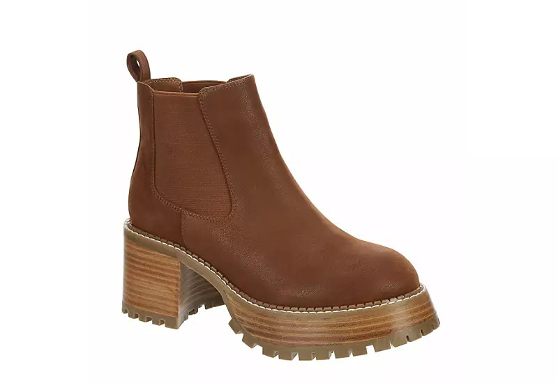 Mia Womens Delana Chelsea Boot - Cognac | Rack Room Shoes