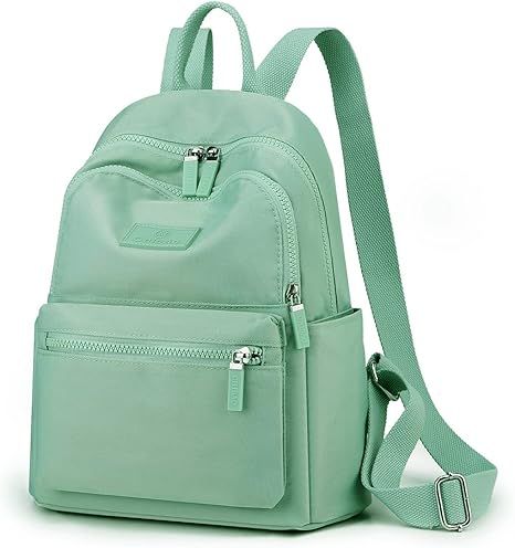 Collsants Small Backpack for Women Mini Backpack Small Backpack Purse Nylon Day Packs (Light Gree... | Amazon (US)