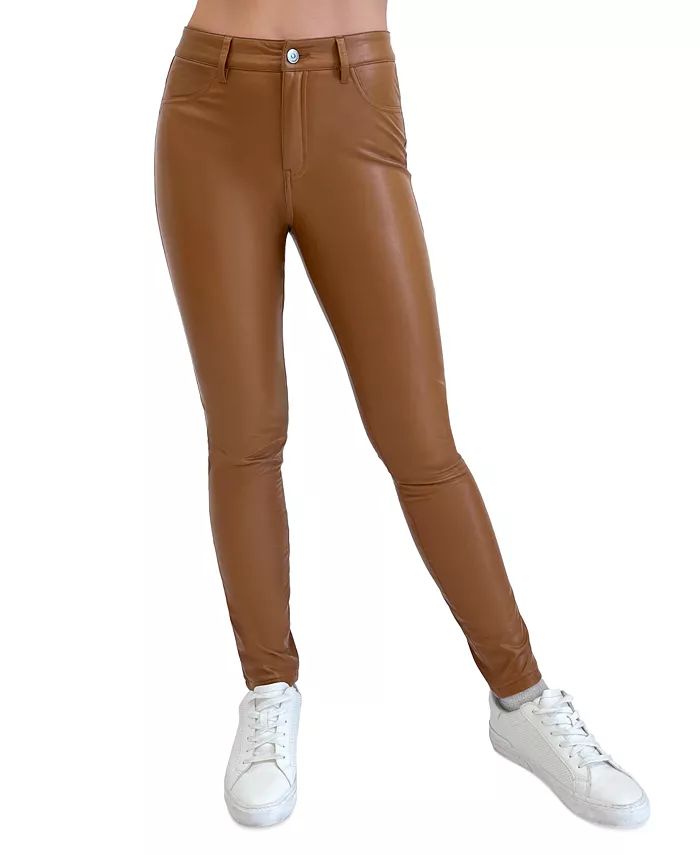 Rewash Juniors' High-Rise Faux-Leather Skinny Pants - Macy's | Macy's