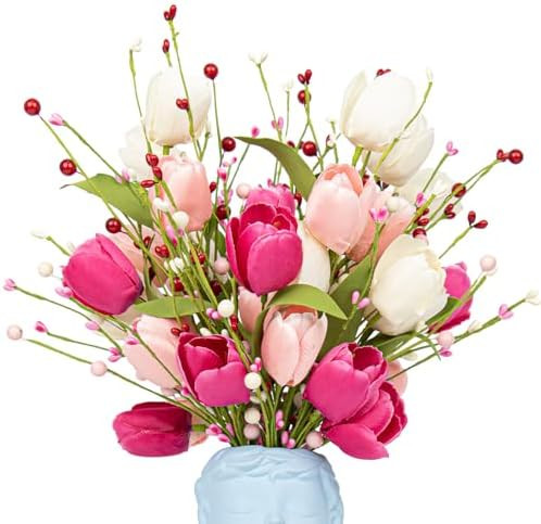 VioletEverGarden Valentines Day Decorations 6 Pack Valentines Flowers 17 inch Valentine’s Day P... | Amazon (US)