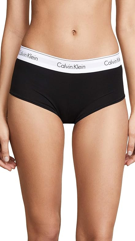 Calvin Klein Women's Modern Cotton Boyshort Panty | Amazon (US)