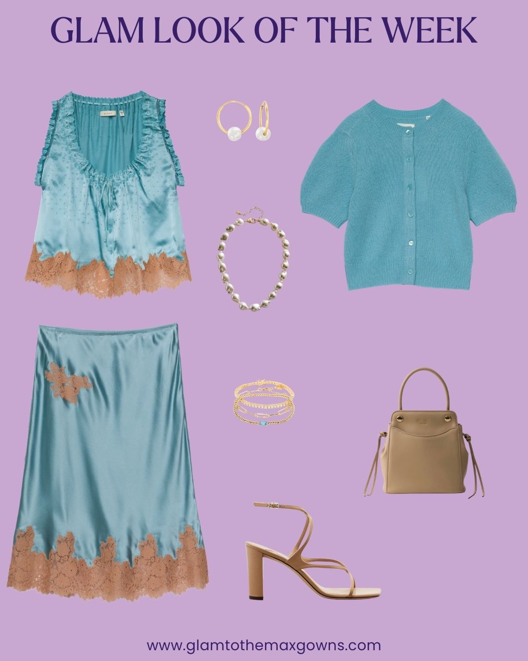 🩵 Glam Look of the Week, Vol. 42 🩵
Sets are trending, and this week we’re going monochromatic with neutral accents. The skirt sets the tone — pair it with the matching sleeveless blouse, the short sleeve cropped cardigan, or wear both for a layered look.
Want to switch it up? A simple white tee and your favorite sneaks keep things low-key.
Boudoir is also a vibe right now, and the lace trim brings a vintage-inspired feel. Add soft beige accessories and gold & pearl jewelry to complete the outfit. Romantic, feminine, and elevated.

@shopdoen @jimmychoo @prada @baublebar @rosssimons @brookandyork 

#glamlookoftheweek #glamoratti #monochromaticlayering #lacelove #pearlvibes #lacetrim #skirtset #skirt #blouse #aquaclothes #neutralaccessories #pearljewelry #goldjewelry #minibag #springoutfits2026 


#LTKootd