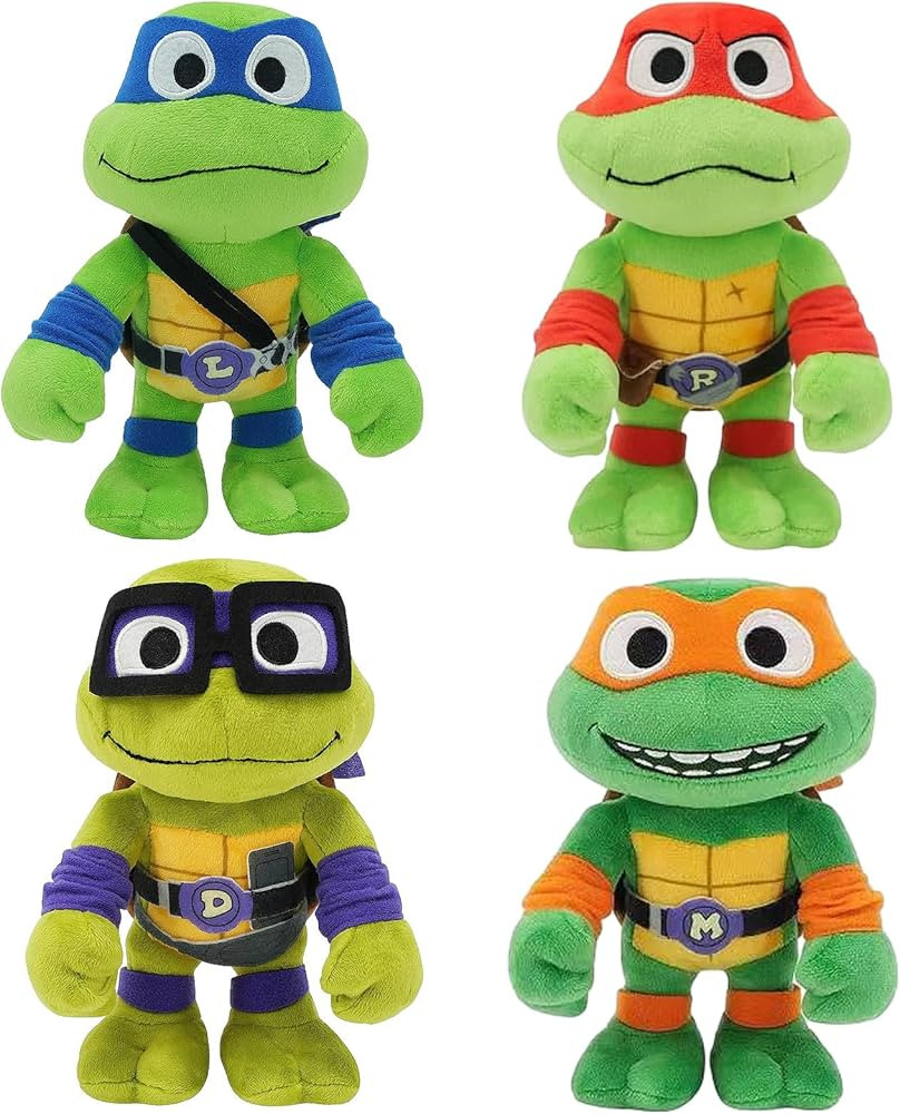 4pcs Turtle Plush Toys,Turtle Toy,Movie Character Classic Model,Christmas Decorations Collection ... | Amazon (US)