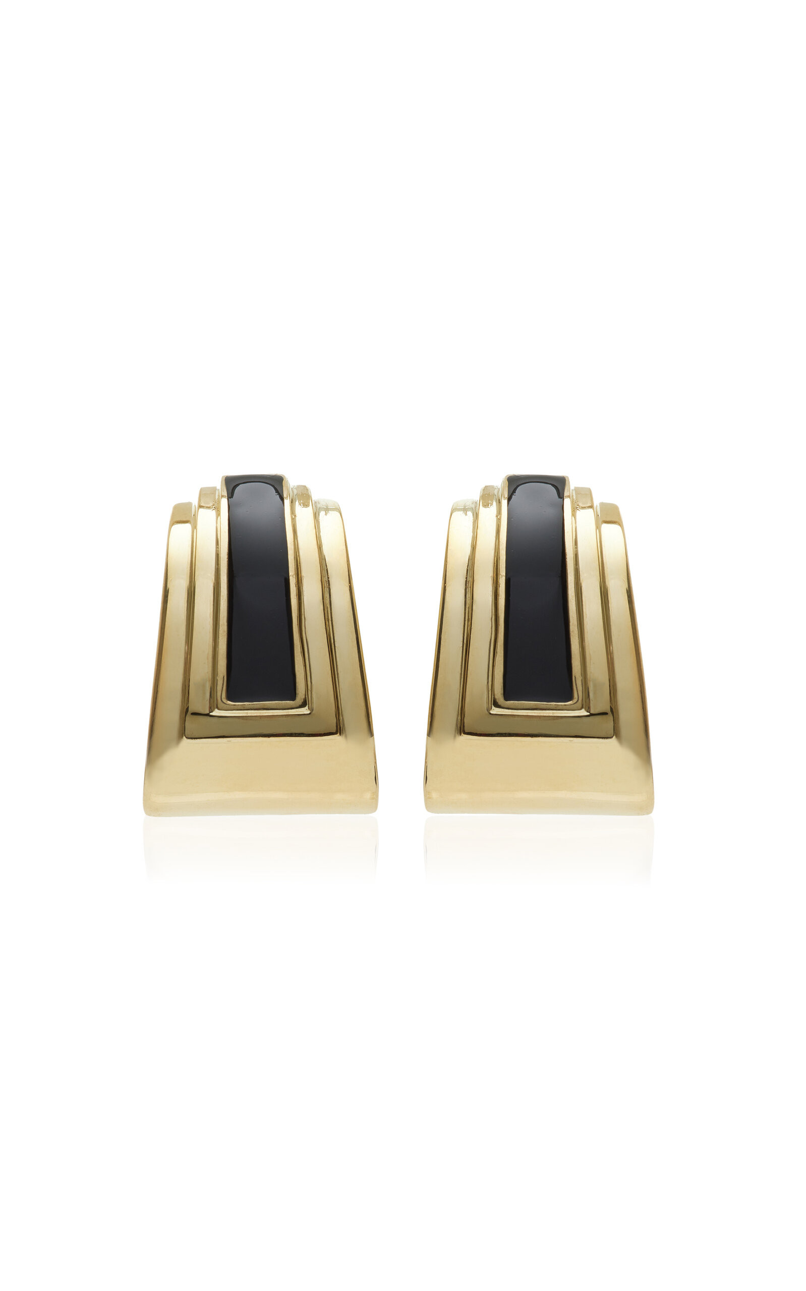 Exclusive Sunset Strip Enameled 14K Gold Vermeil Earrings | Moda Operandi (Global)