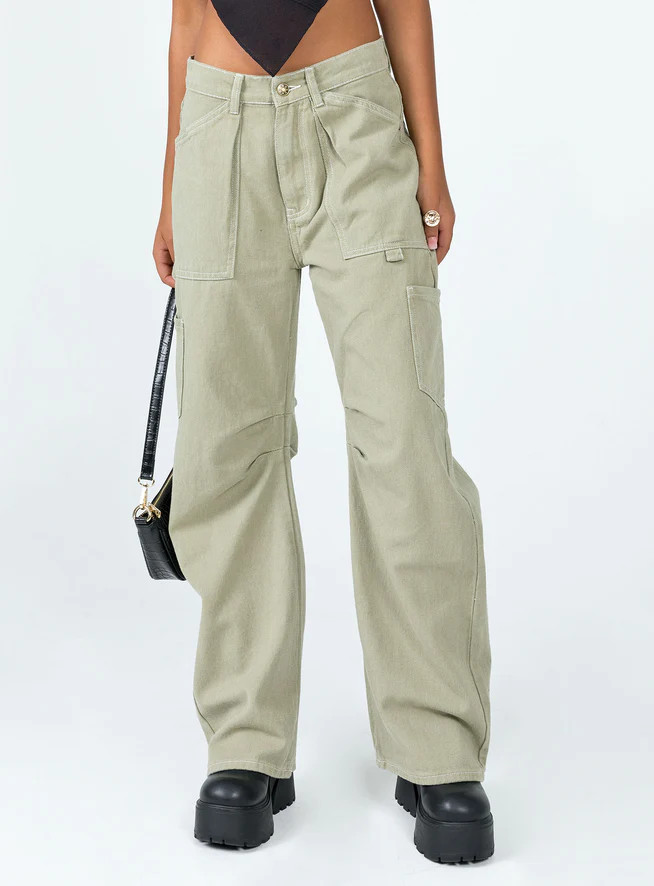 Miami Vice Pants Light Khaki | Princess Polly US