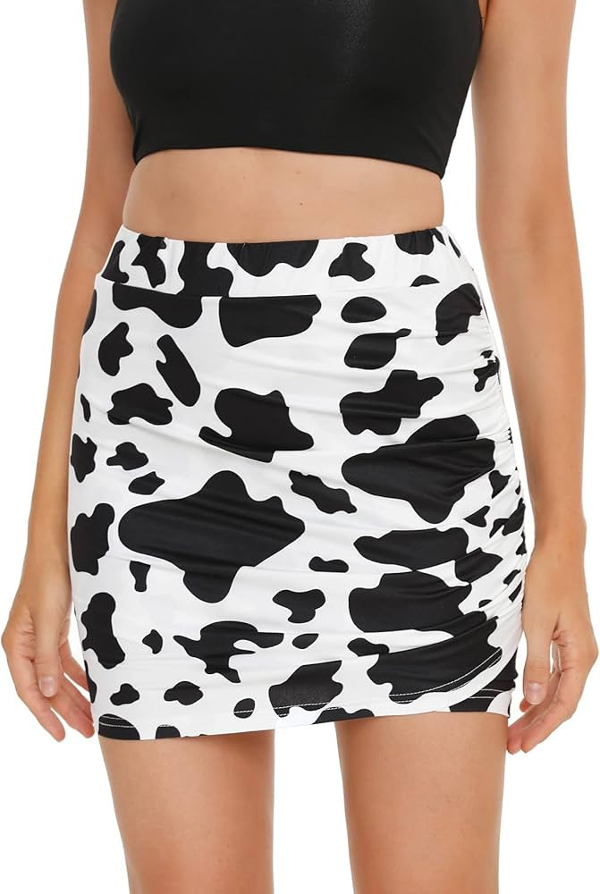 Verdusa Women's Elegant Ruched High Waist Bodycon Wrap Mini Skirt | Amazon (US)