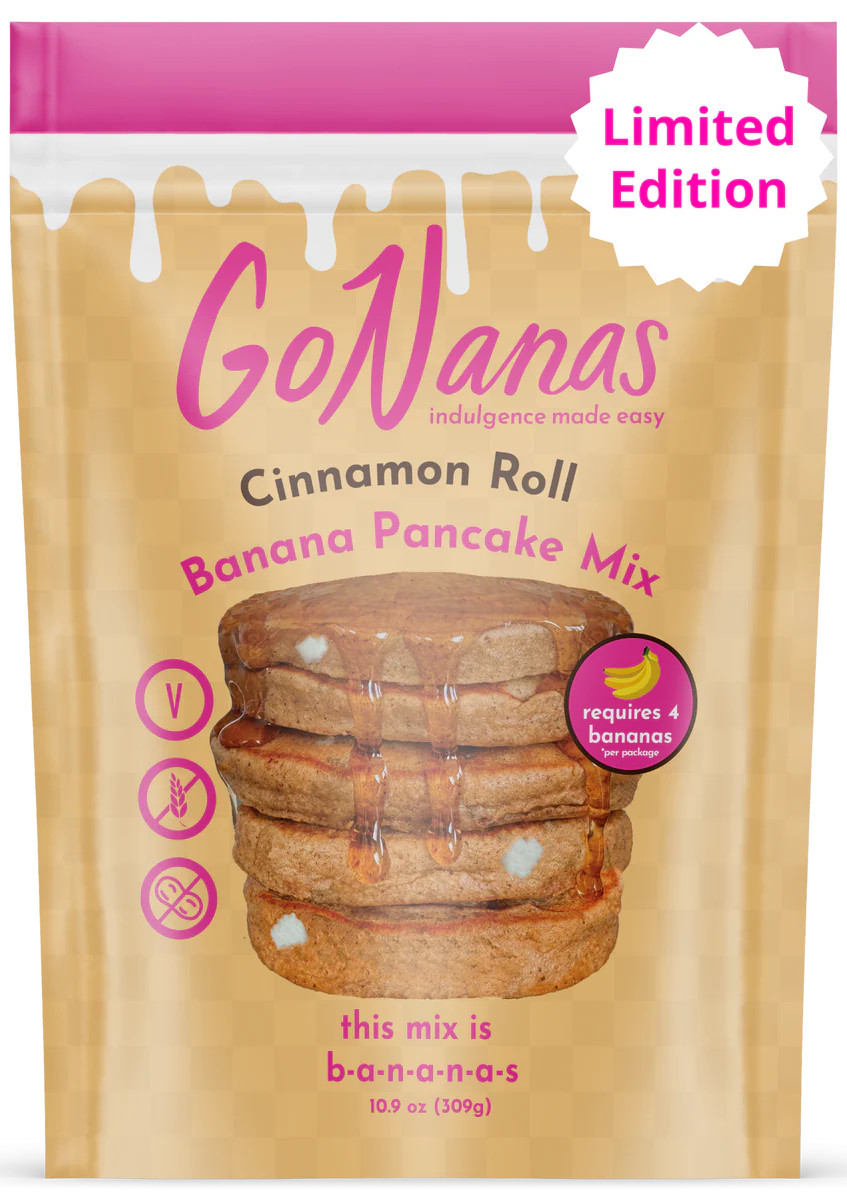 Cinnamon Roll Banana Pancake Mix | GoNanas