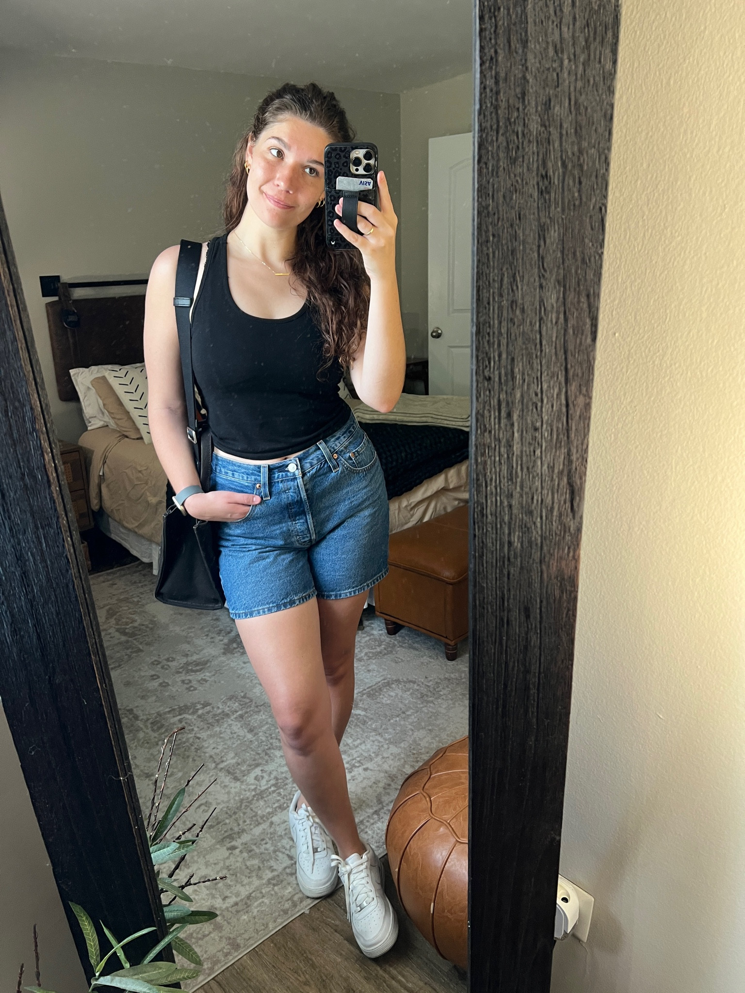 Casual summer day ☀️ Tank top size medium. Levi shorts size 30. #levis #amazonfinds #marcjacobs #airforces

#LTKStyleTip #LTKShoeCrush #LTKFindsUnder50