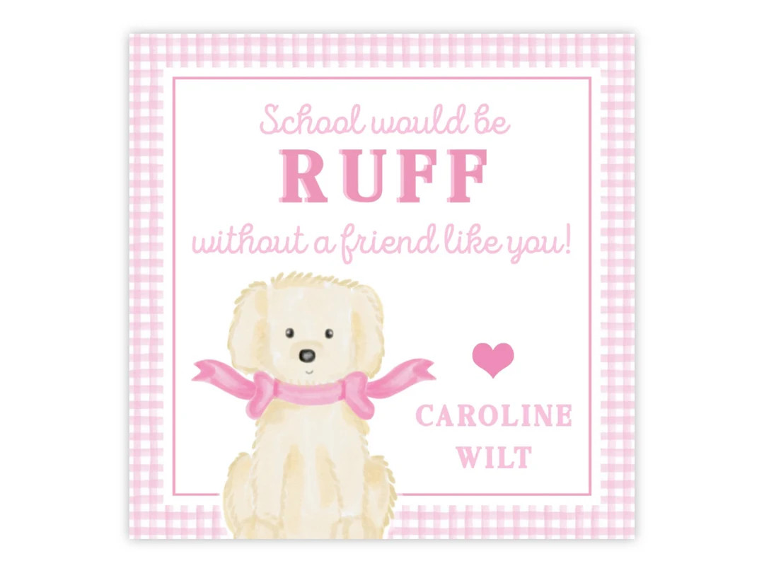 Printable Dog Valentines, Puppy Valentine Tags, Puppy Dog Valentine Cards, Preschool Valentine, T... | Etsy (US)