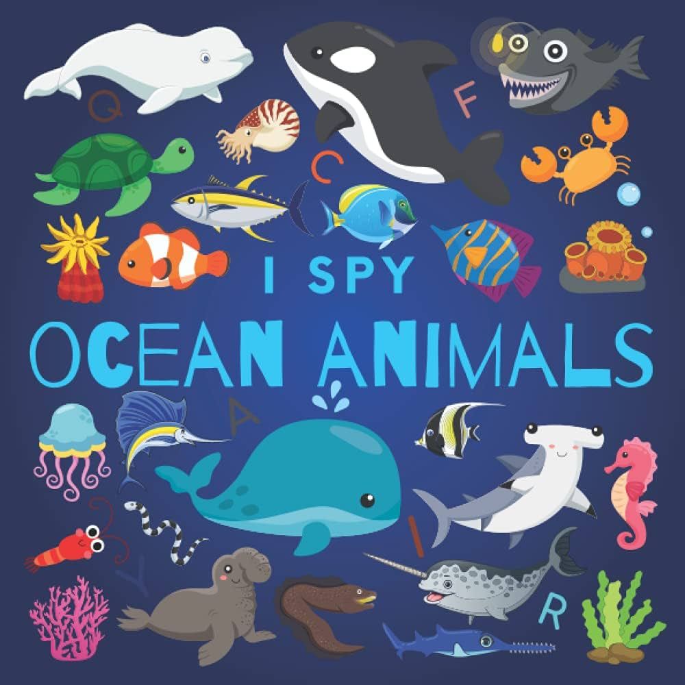 I Spy Ocean Animals: A Fun Guessing Game Picture Book for Kids Ages 2-5, Toddlers and Kindergartn... | Amazon (US)
