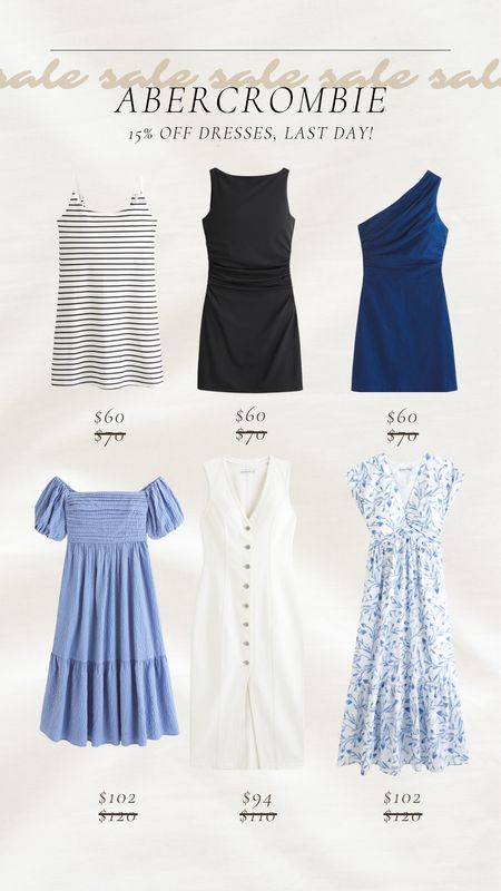 Last day to get 15% off dresses at Abercrombie! They have such great spring ones! 

Abercrombie sale, spring style, dresses, sale, trending outfits, blue dress, striped dress, one shoulder dress 

#LTKSeasonal #LTKstyletip #LTKsalealert