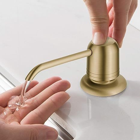 Kraus KSD-32BG Kitchen Soap and Lotion Dispenser, Brushed Gold | Amazon (US)