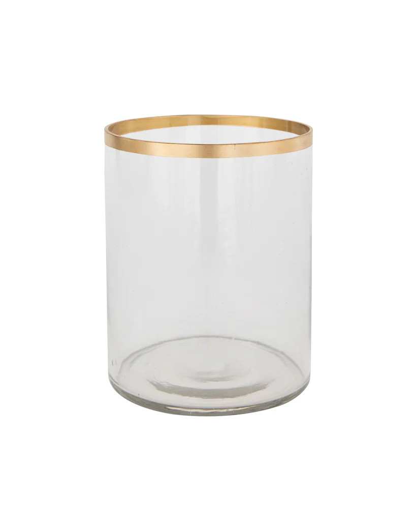 Gold Rim Glass Vase | McGee & Co.