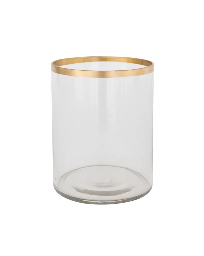 Gold Rim Glass Vase | McGee & Co.