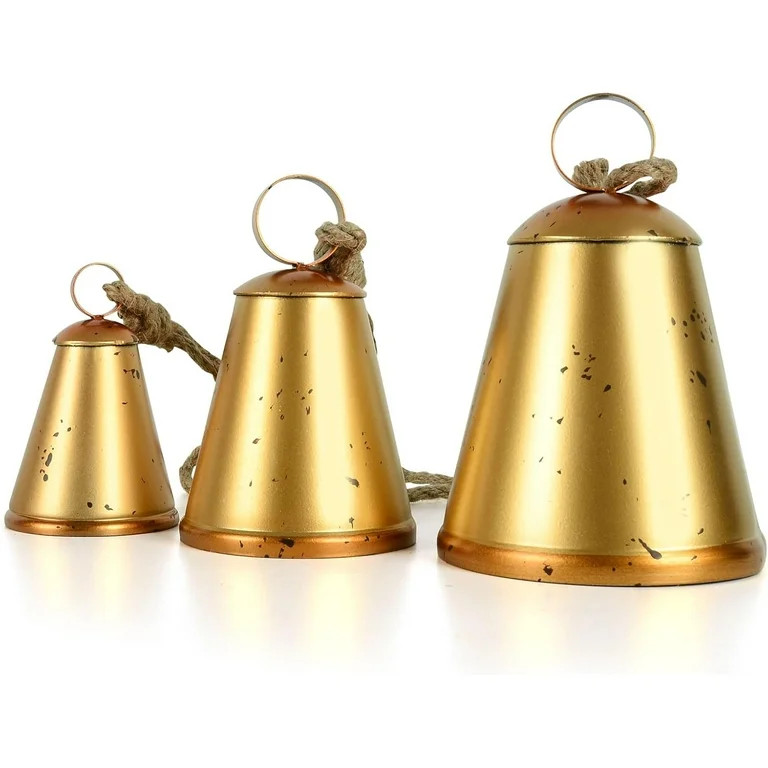 Christmas Bells, Brass Bell, Vintage Christmas Bells, Rustic Bells, Hanging Bells Christmas, Chri... | Walmart (US)