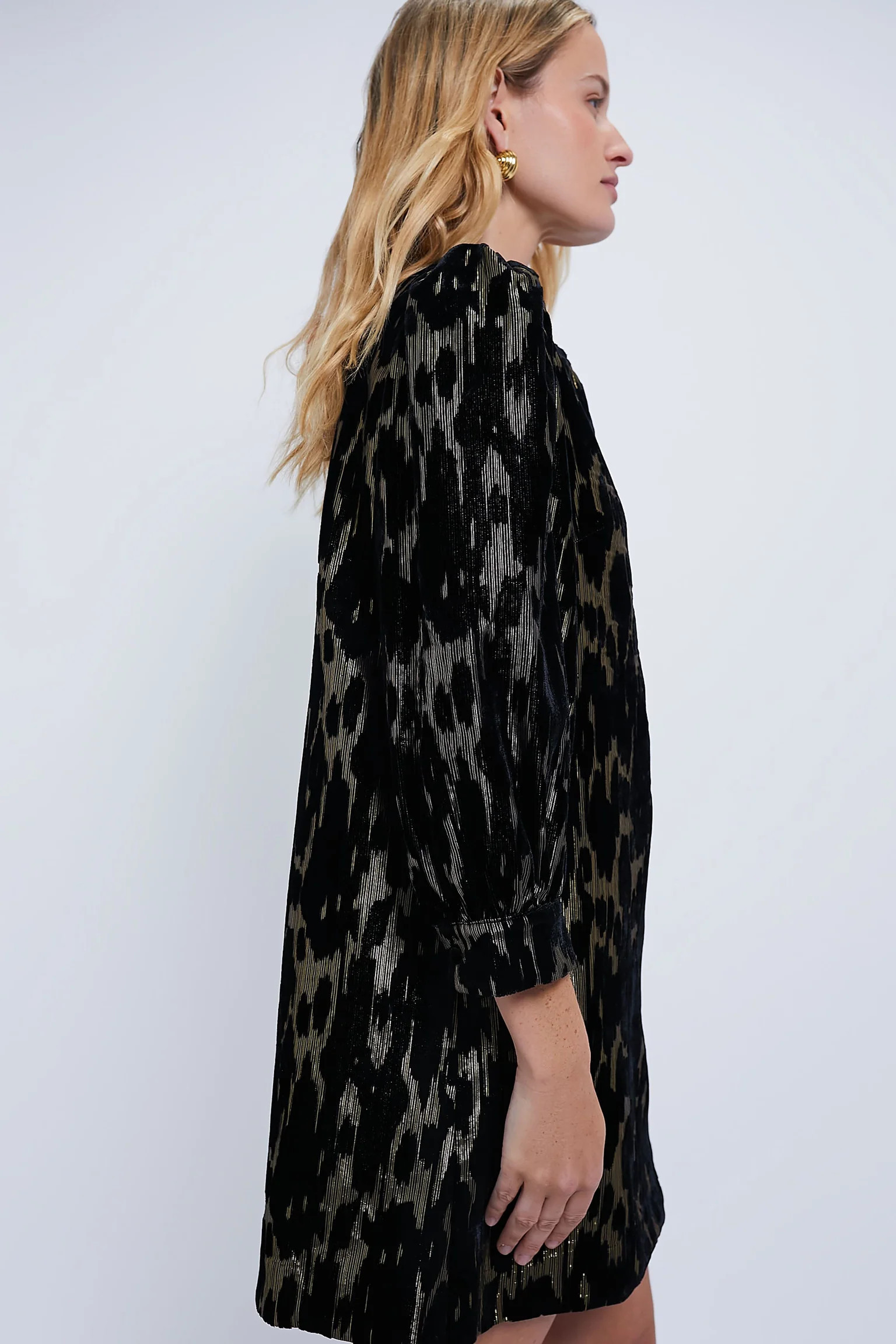 Metallic Velvet Burnout Samantha Dress | Tuckernuck (US)