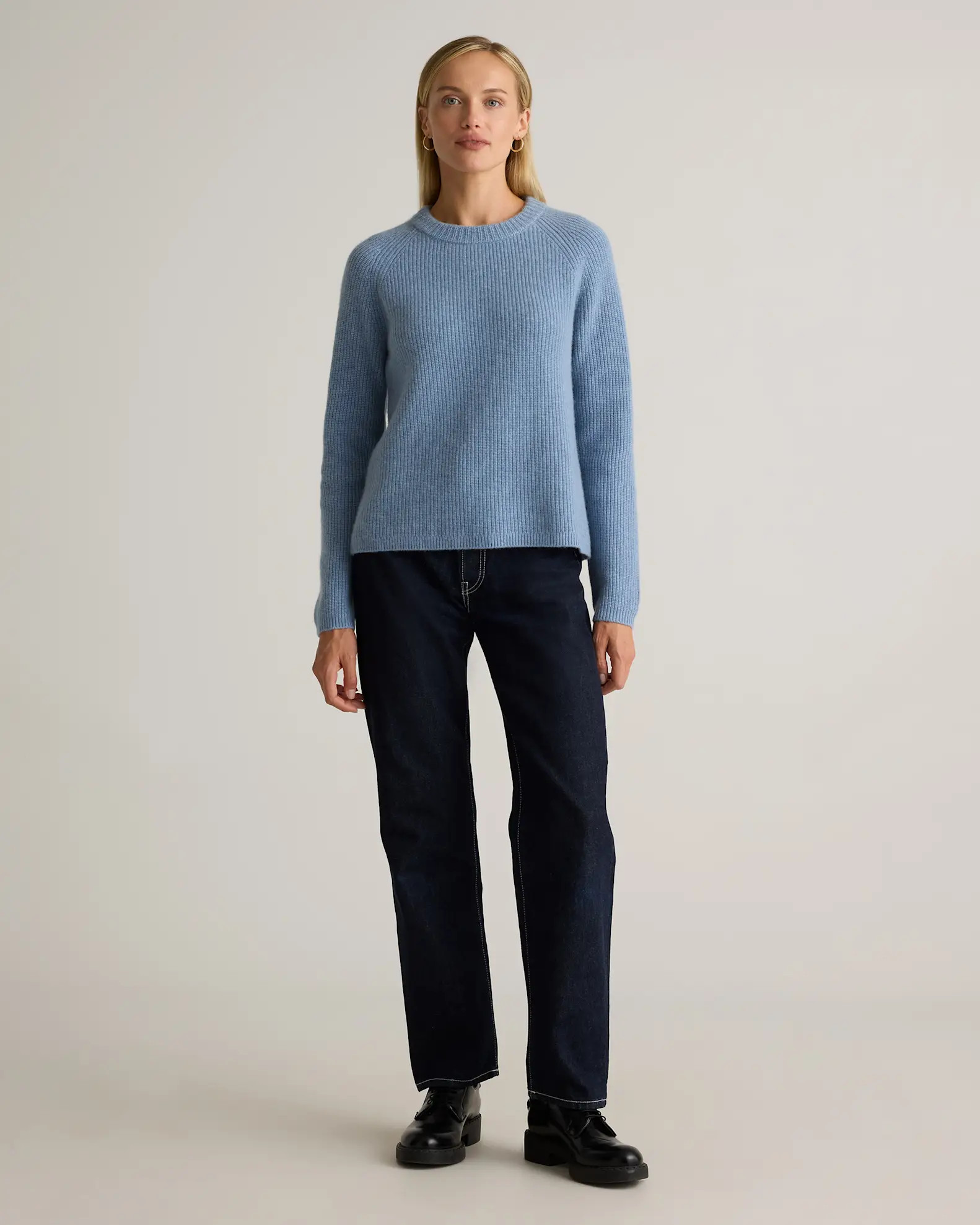 Mongolian Cashmere Fisherman Crewneck Sweater | Quince