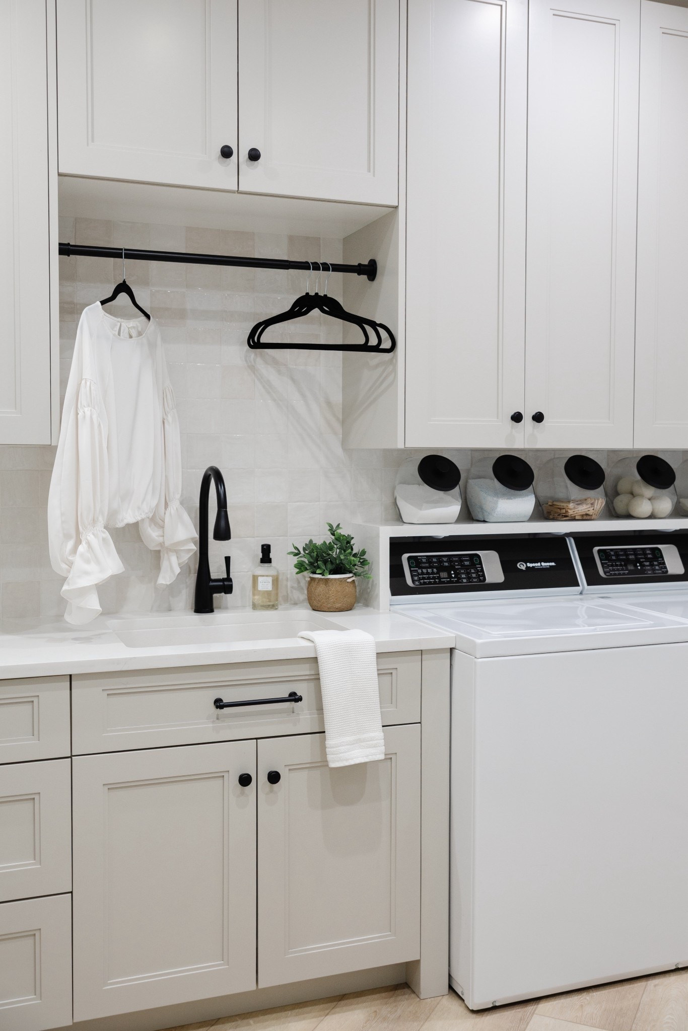 And organized laundry room is what makes my heart happy! Love these canisters to have everything within reach while keeping it pretty. 
Btw I spray painted the lids 😉

#LTKSaleAlert #LTKHome