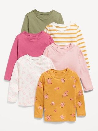 Unisex Long-Sleeve T-Shirts 6-Pack for Toddler | Old Navy (US)