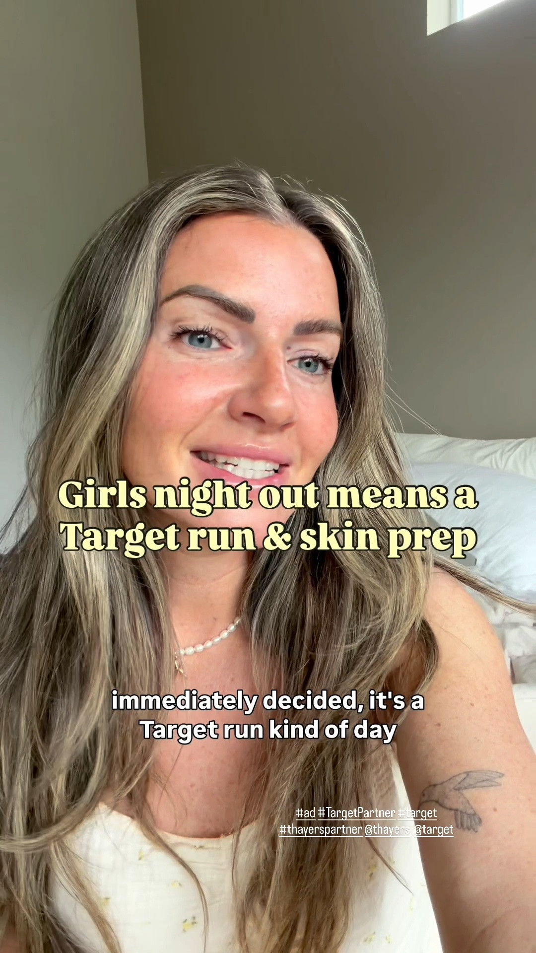 #AD @Target  run without checking the skincare aisle is just called being in a hurry.
Thankfully, I wasn’t in a hurry. 🤍🛒
A few essentials, a few non-essentials, and a little @thayers restock because if I’m already at Target, I’m making the most of it.
The math isn’t mathing, but the skincare is skincare-ing. #targetpartner #thayerspartner #target #liketkit