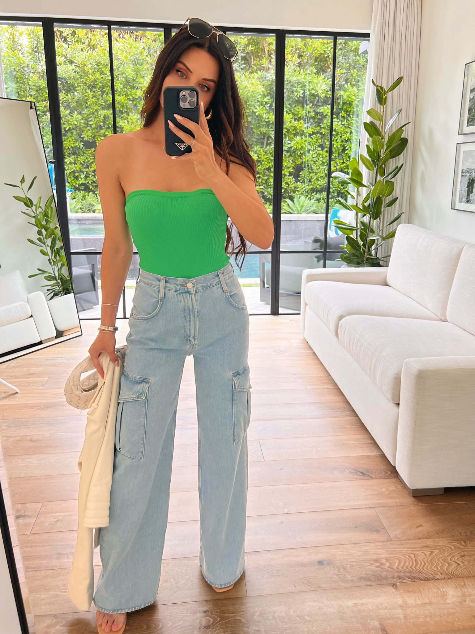 Cargo pants for the win! They’re a more relaxed fit but still run a tad large so I suggest going down a size. Im wearing a size small in the bodysuit 

#LTKsalealert #LTKstyletip #LTKSeasonal