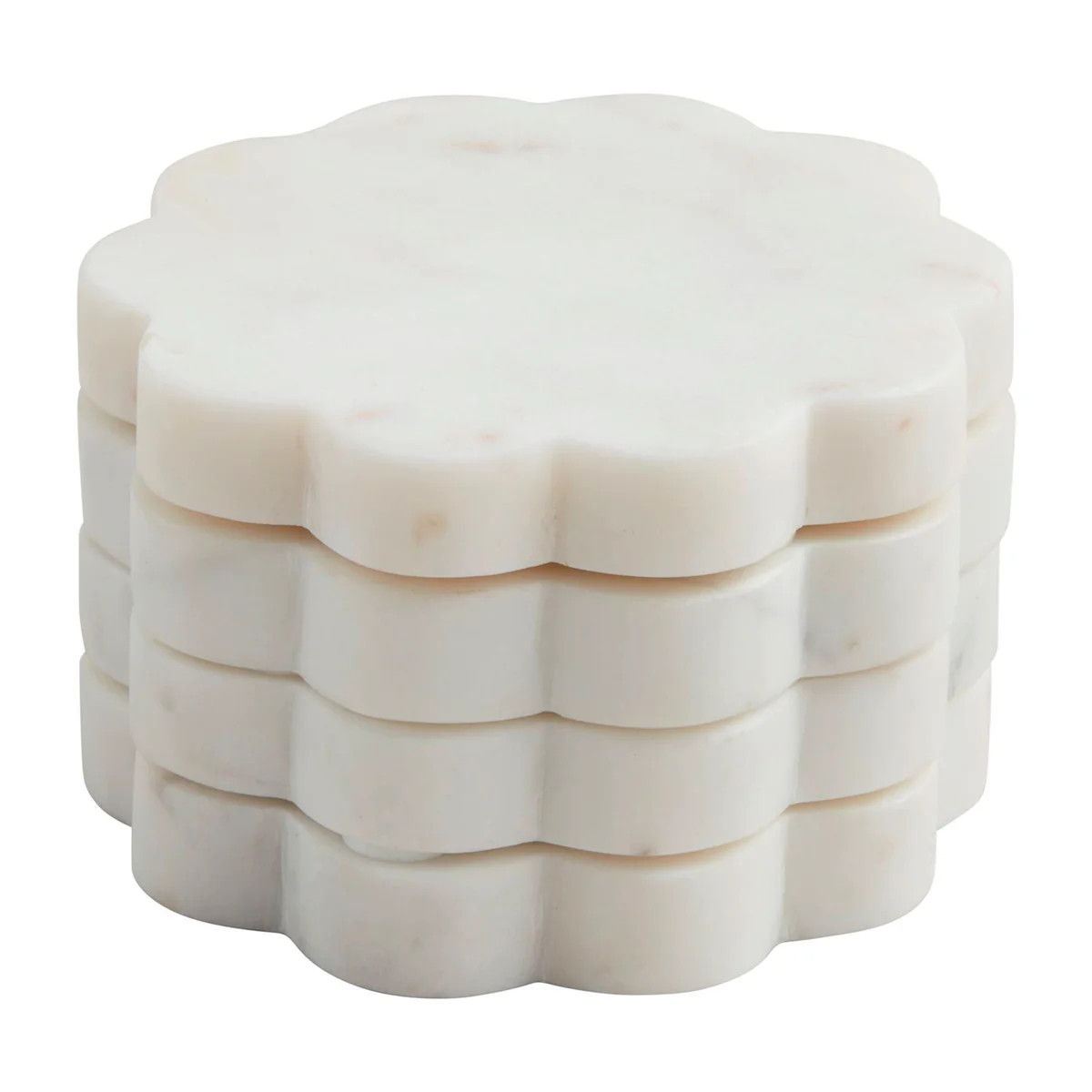 Scallop Marble Coaster | Cottonwood Company