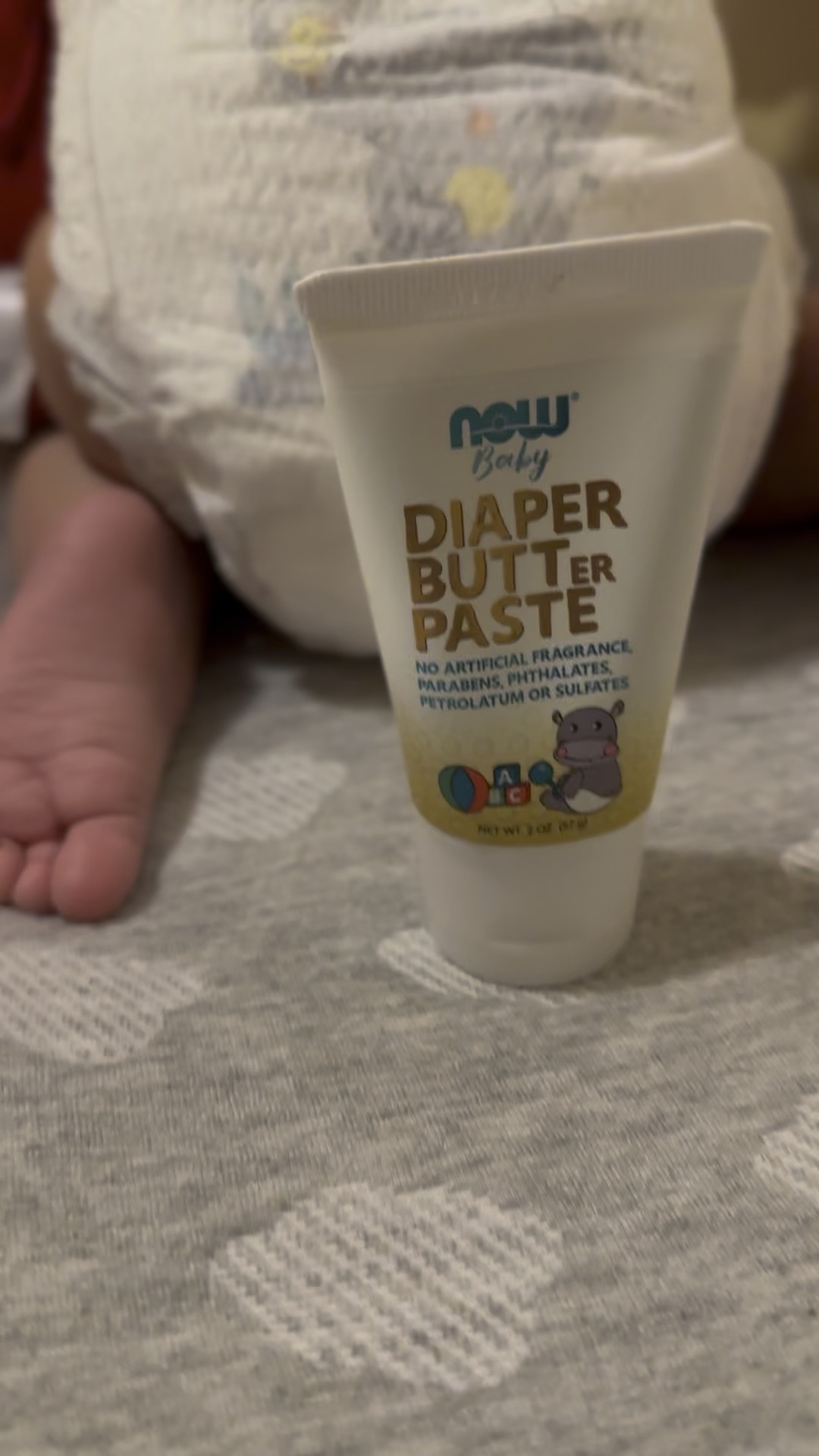 Fragrance free diaper butter paste for all ages

Formulated with a blend of nutrient-rich, high-quality ingredients, our diaper paste soothes and calms baby bums

Soothe and calm redness and irritation on your baby’s delicate skin with an extremely gentle combination of nourishing calendula, cocoa butter, and vitamin E

No artificial fragrance, parabens, phthalates, petrolatum or sulfates

From our family to yours, NOW Kids and Baby products are formulated with the cleanest functional ingredients - without harsh chemicals - to safely care for the little loves in your life

#LTKKids #LTKWatchNow #LTKBaby
