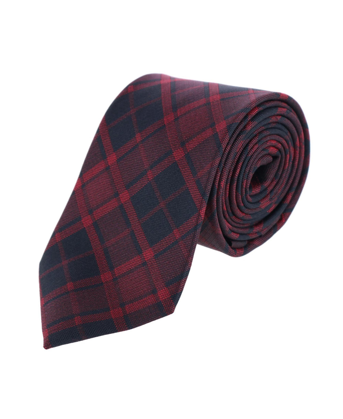 Trafalgar Kincade Red Blackwatch Plaid Silk Necktie | Macys (US)