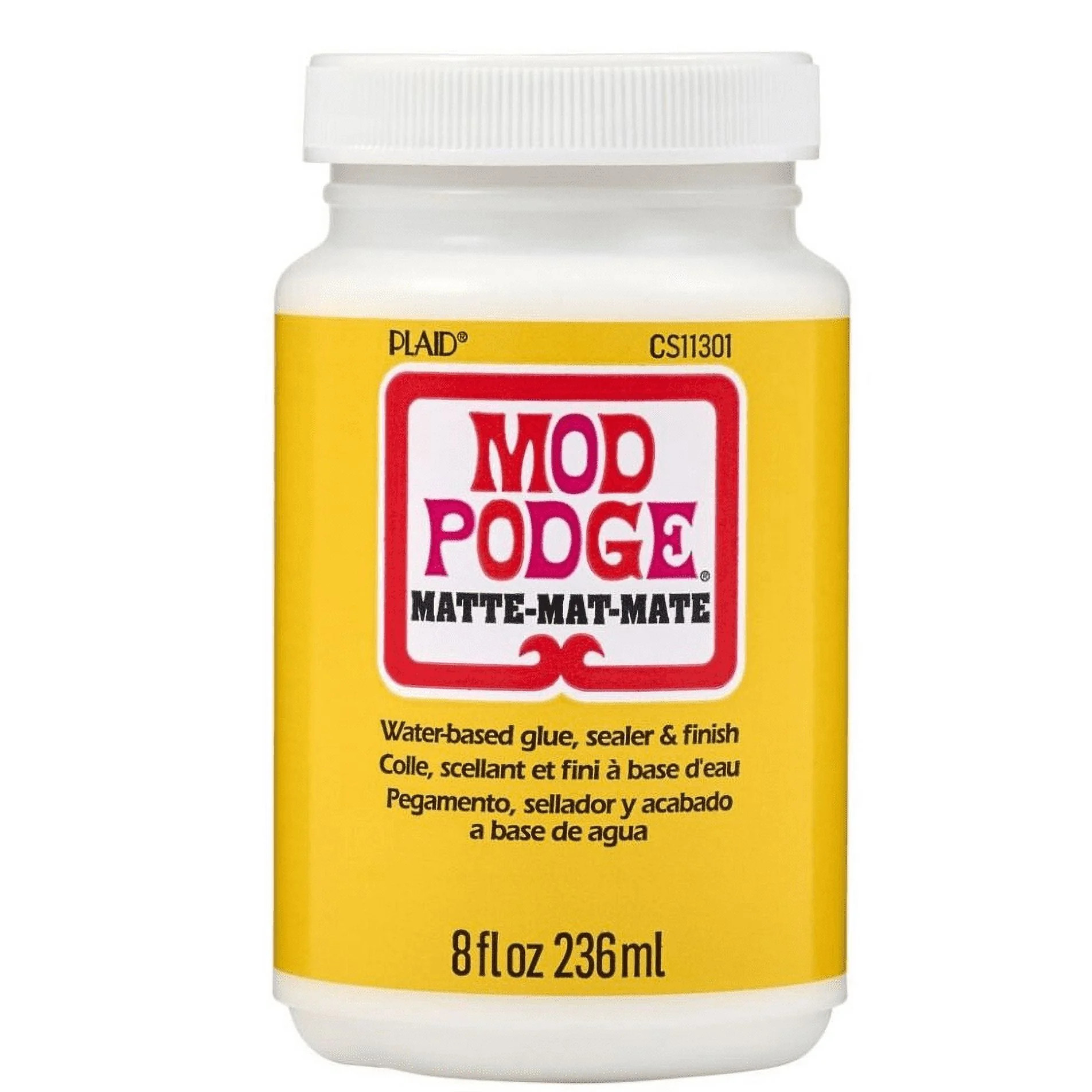 Mod Podge Sealer, Glue, and Finish, Matte Finish, Clear, 8 fl oz | Walmart (US)