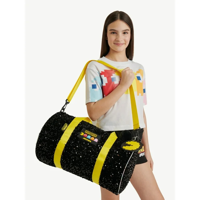 Justice x Pac-Man Sequin Duffle Bag | Walmart (US)