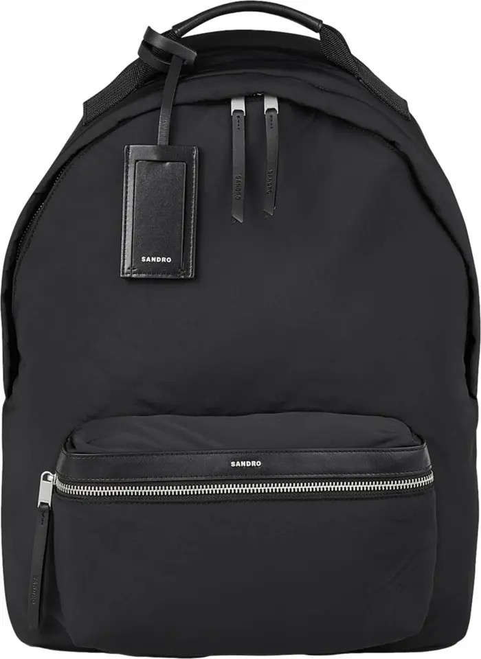 SANDRO Canvas and leather backpack | Nordstrom | Nordstrom
