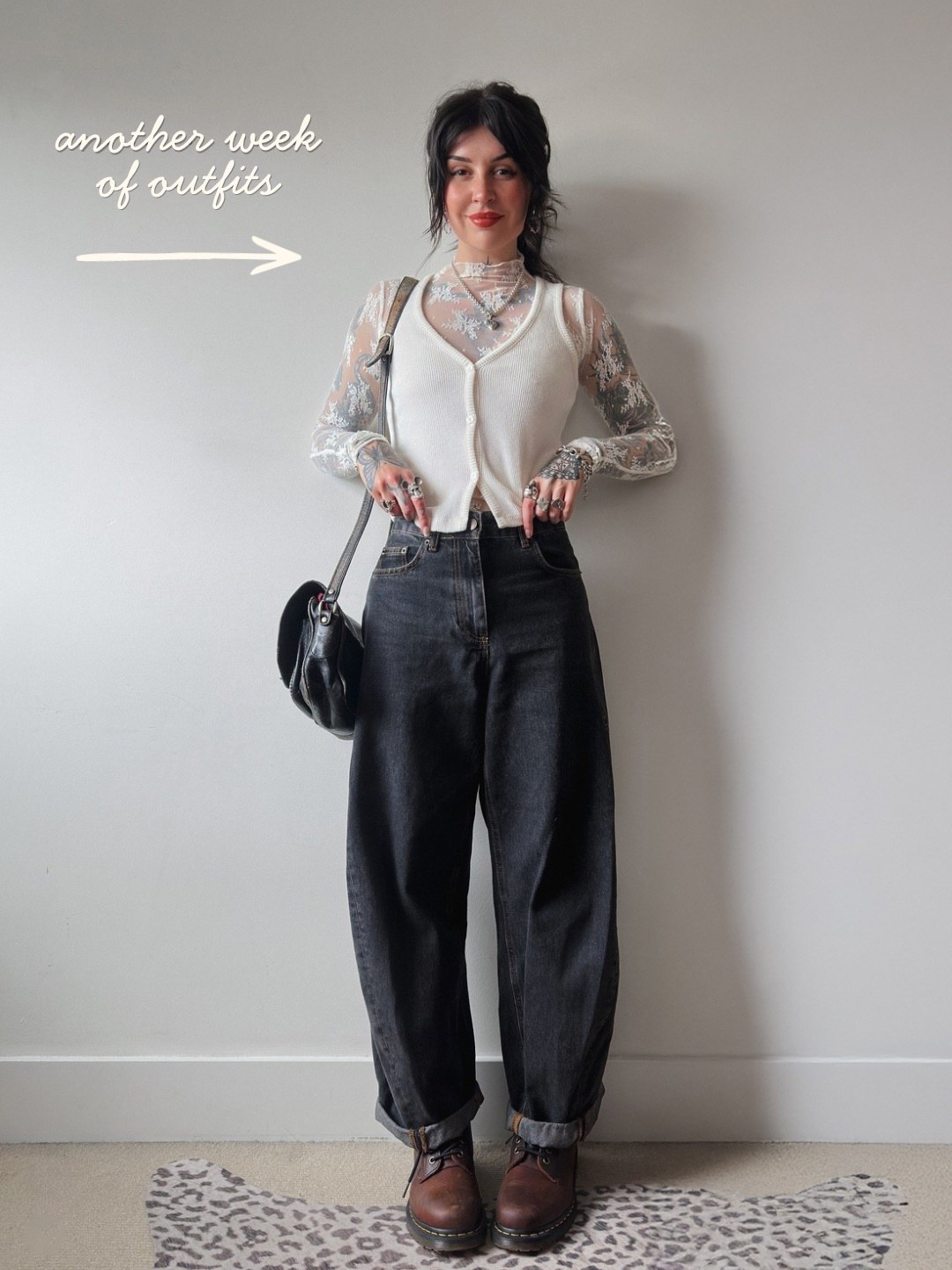 lace top: free people
cardi: Calvin klein 
jeans: Zara 
bag: vintage
boots: dr martens 

#LTKshoes #LTKspring #LTKuk