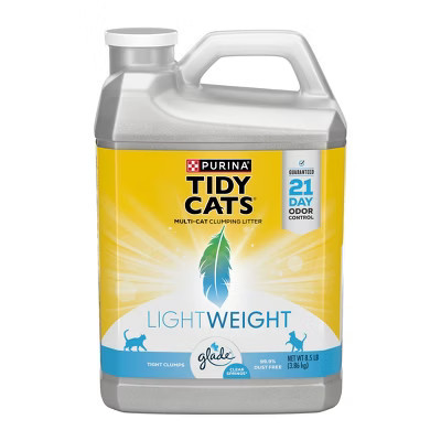 Purina Tidy Cats Lightweight Low Dust Clumping Scoop Cat & Kitty Litter with Glade Tough Odor Solutions for Multiple Cats - 8.5lbs | Target